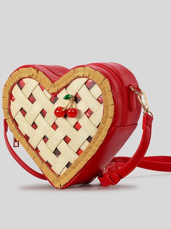 Crochet Heart Crossbody Bag | Cute Cartoon Kawaii Shoulder Bag