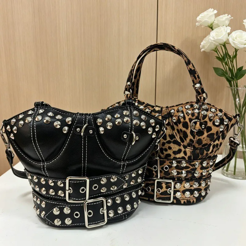 Studded Corset Bust Handbag | Punk Edgy Statement Purse