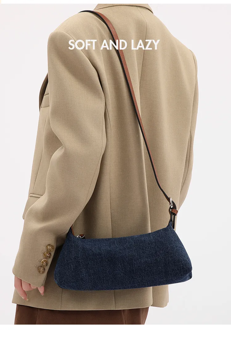 Leather-Textured Underarm Bag | Versatile Commute Shoulder Bag
