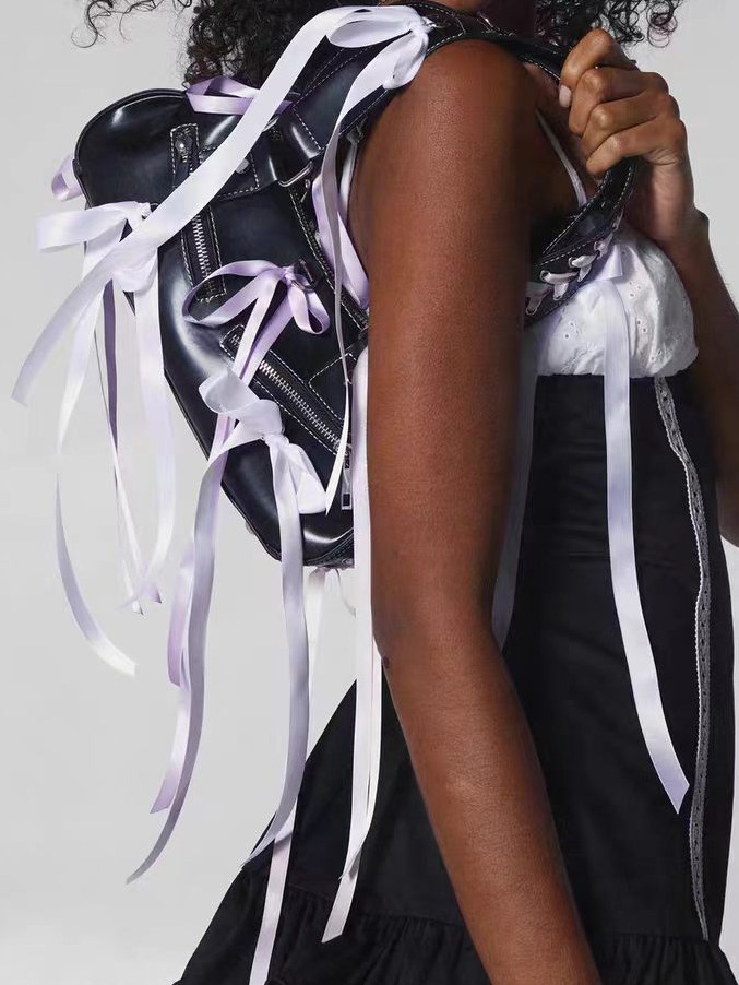 Ribbon Bow Underarm Bag | Premium Niche Shoulder Bag