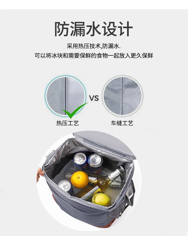 Insulated Picnic Cooler Bag | Large Capacity Oxford Lunch Bag