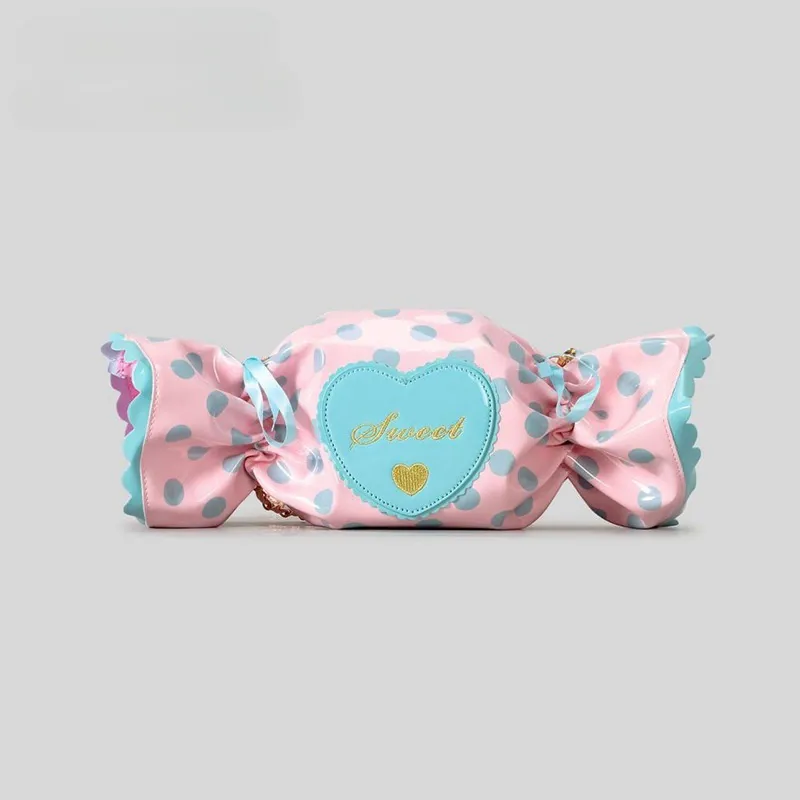 Candy-Shaped Crossbody Bag | Cute Heart Letter Shoulder Bag