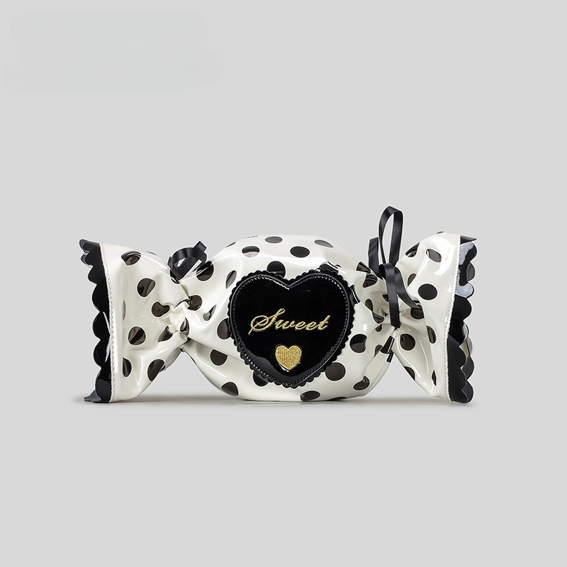 Candy-Shaped Crossbody Bag | Cute Heart Letter Shoulder Bag
