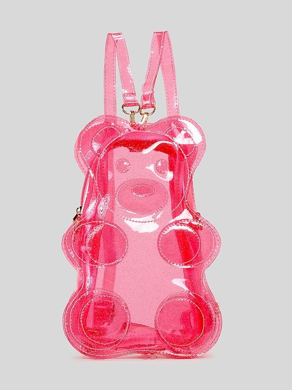 New Arrival Cute Gummy Bear Clear PVC Jelly Backpack for Kids – Travel Crossbody Bag