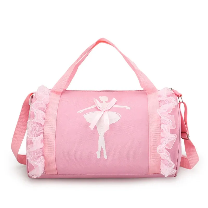 New Arrival Kids Dance Bag for Girls – Latin Ballet Print Backpack, Princess Single Shoulder Dance Bag