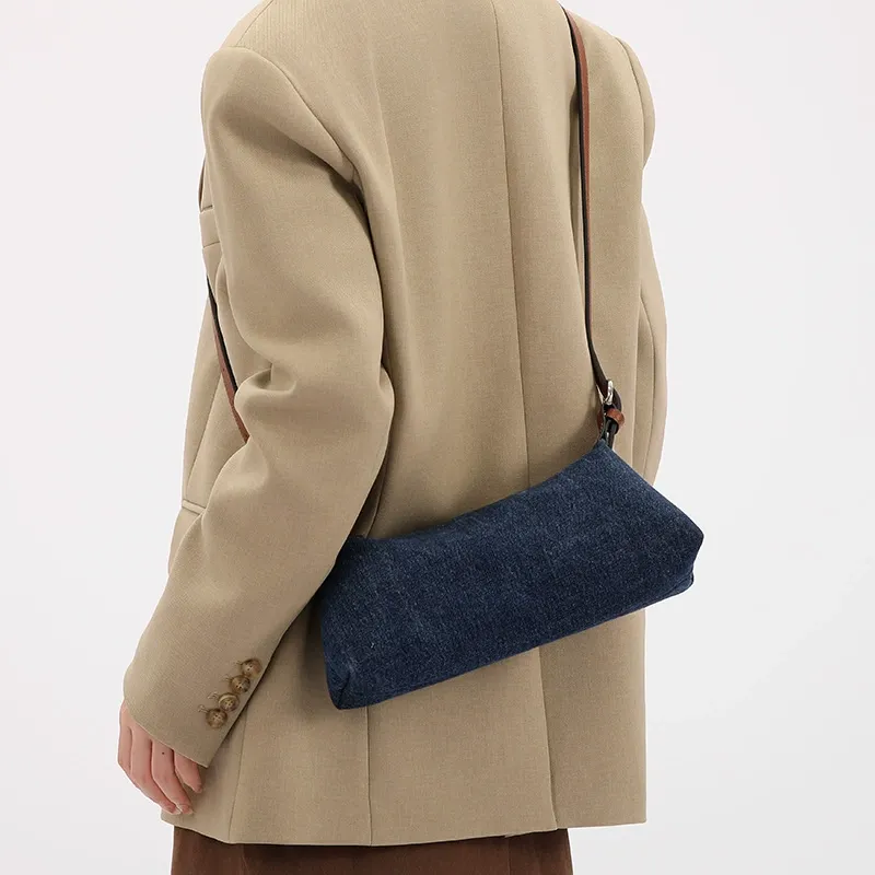 Leather-Textured Underarm Bag | Versatile Commute Shoulder Bag