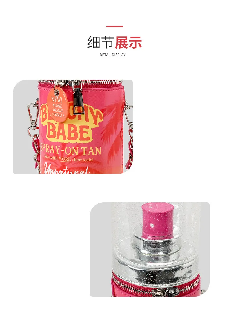 Spray Bottle Bag | Palm Print Letter Crossbody Bag