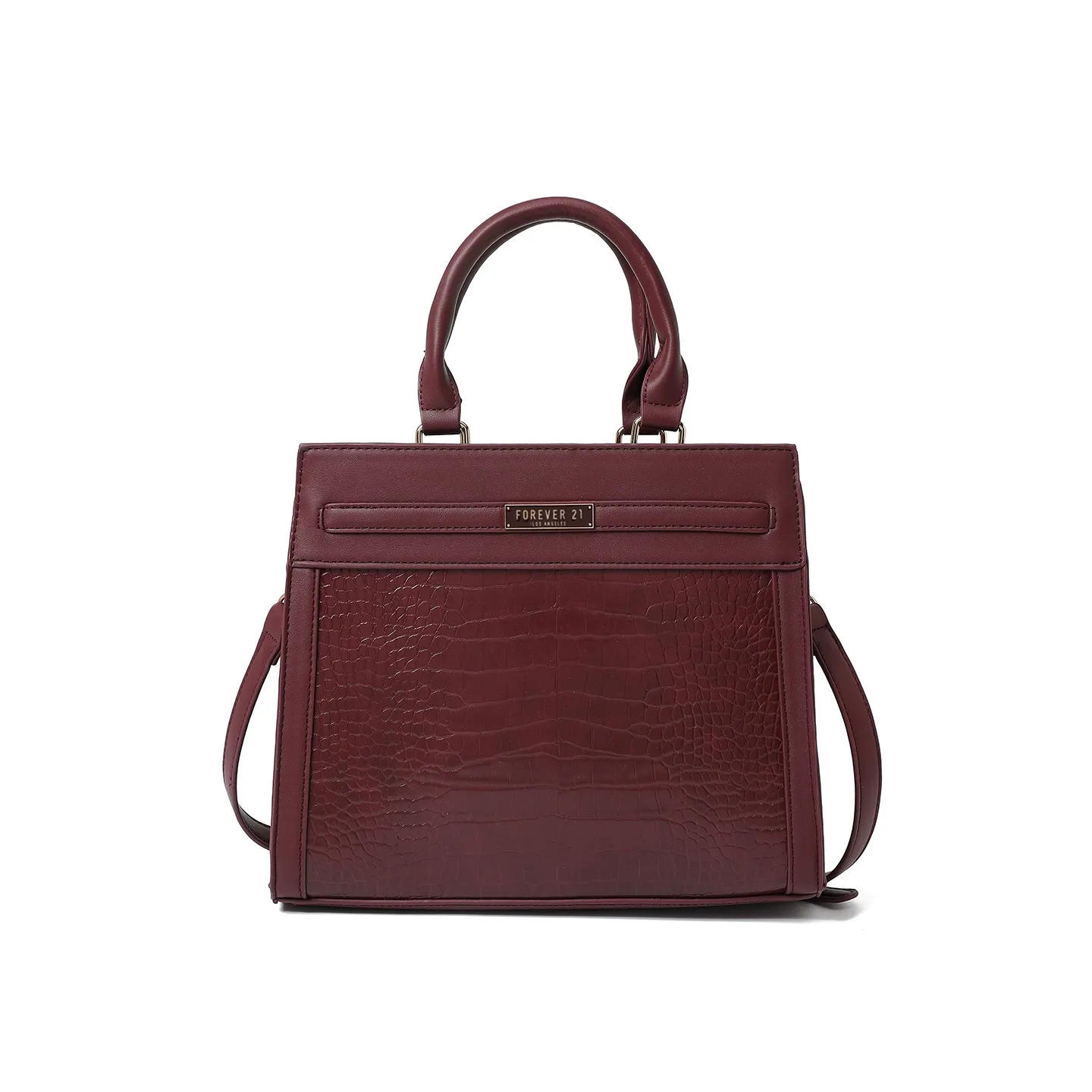 Croc-Textured Handbag | Large Capacity Crossbody Bag