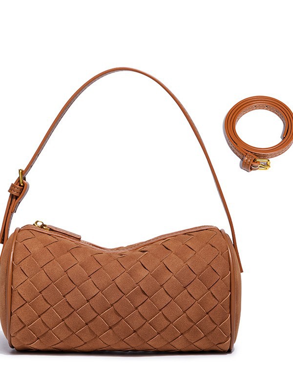 Suede Pillow Bag | Handwoven Shoulder Crossbody Bag