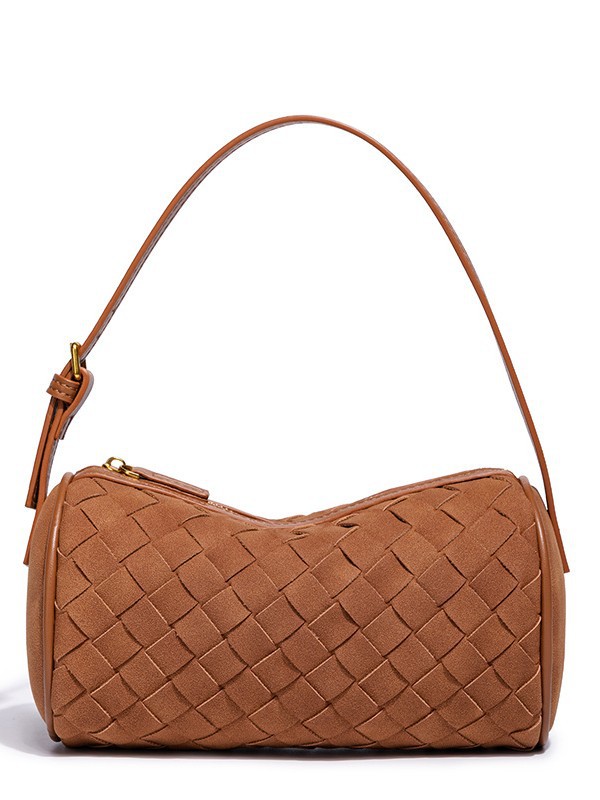 Suede Pillow Bag | Handwoven Shoulder Crossbody Bag