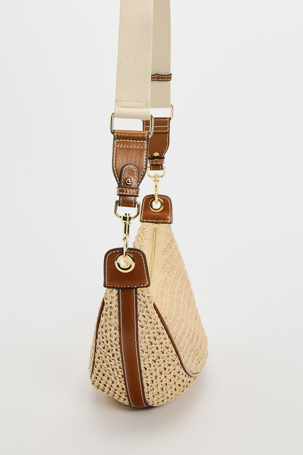 Straw Half-Moon Bag | Beach Underarm Crossbody Bag