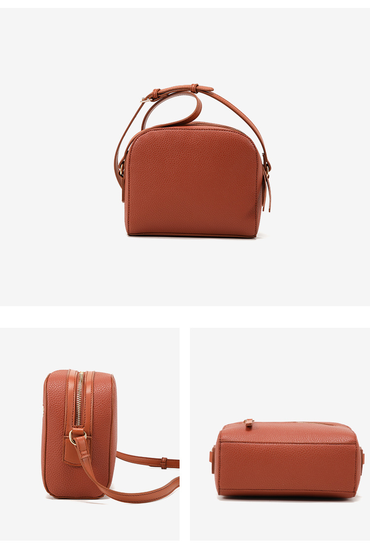 3-Tier Soft Leather Bag | Minimalist Summer Crossbody Bag