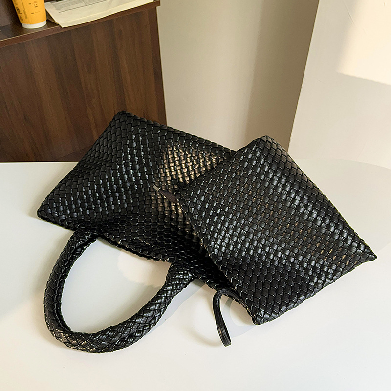 Handwoven 2-in-1 Tote | Large Capacity Shoulder Bag